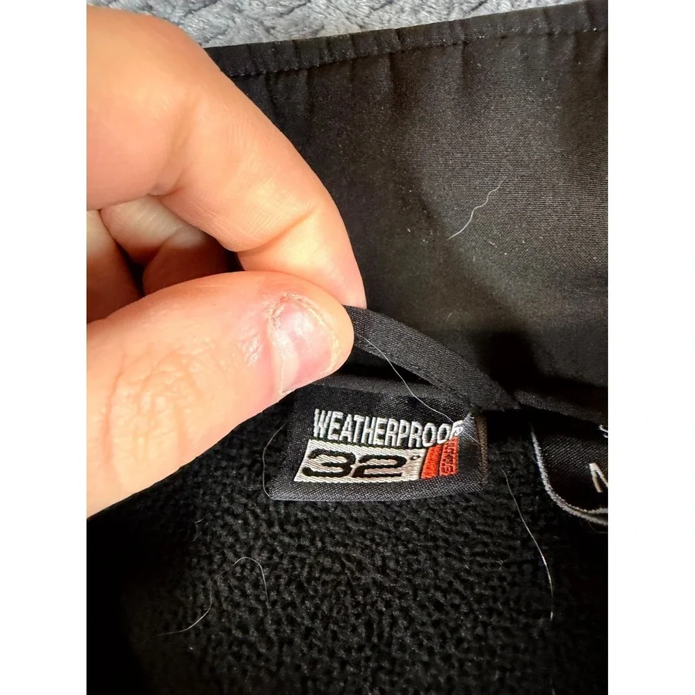 32 Degrees Weatherproof Jacket Boys Medium 10/12 Black Fleece Lined Mock Neck‎